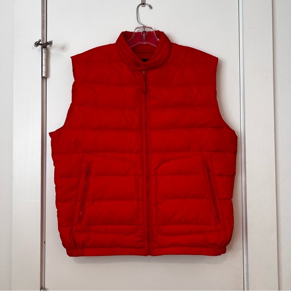 Vince Orange Puffer Vest - Picture 1 of 8